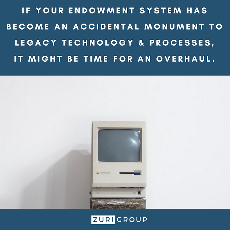 The Legacy of a 'Legacy System' - Is your endownment system in need of an overhaul?