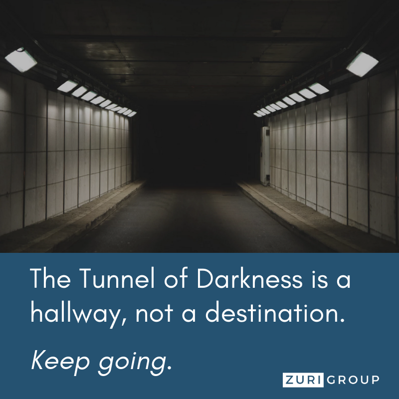 The Tunnel of Darkness is a hallway, not a destination. Keep going.