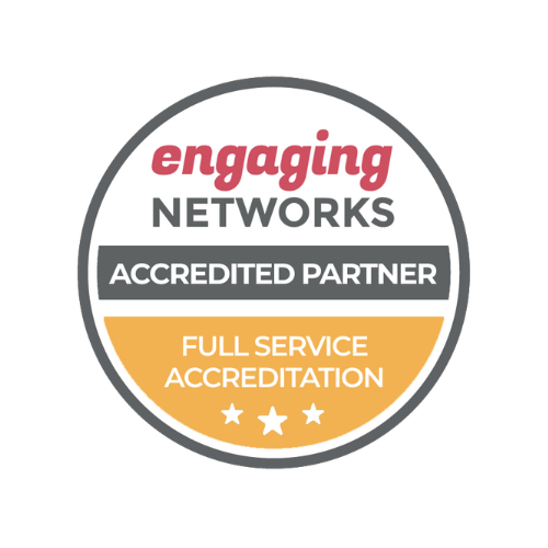 Engaging Networks Accredited Partner Full Service Accreditation Badge